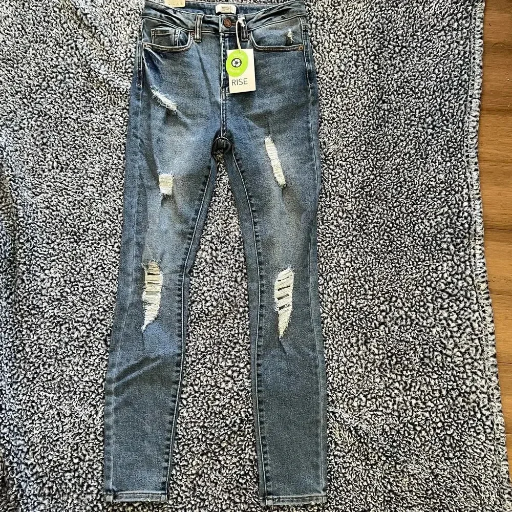 NWT - Forever21 - Jeans - High Rise Skinny Fit Skinny Leg - Size 27 - Picture 2 of 13